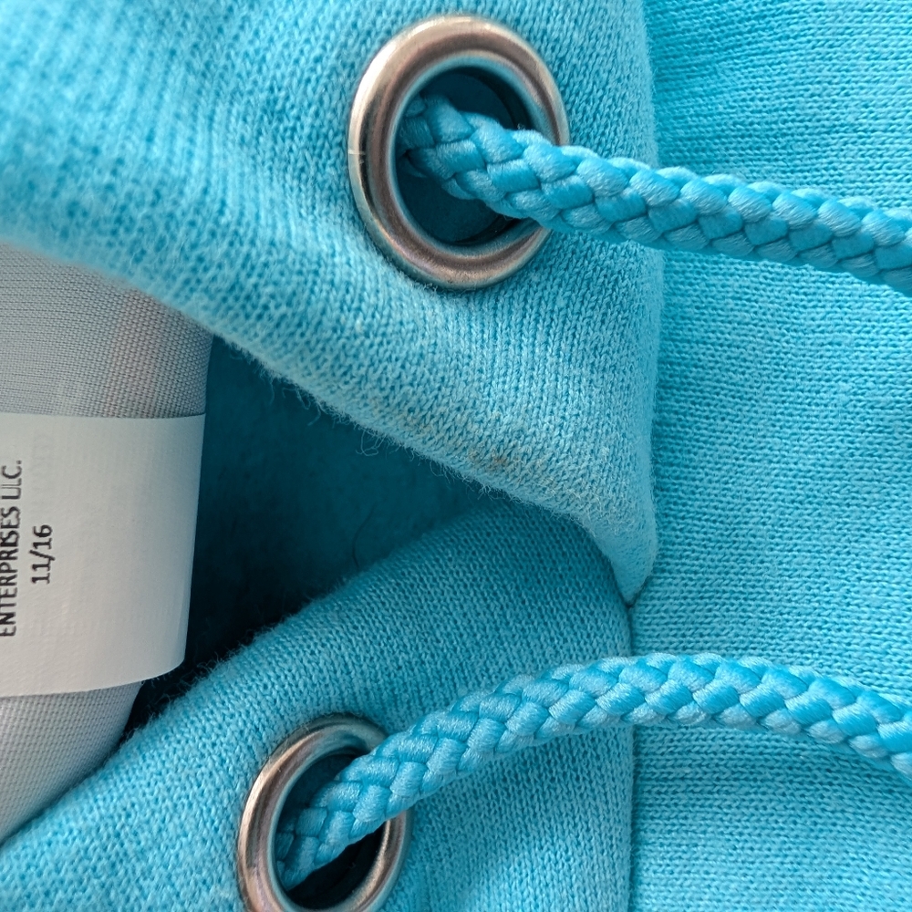 Champion US Navy Aqua Hoodie Sweatshirt Men's small - Picture 10 of 11